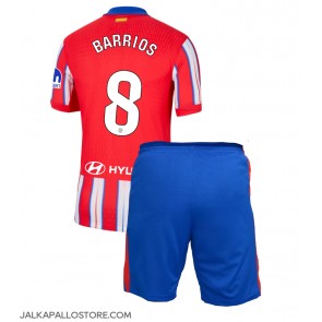 Atletico Madrid Pablo Barrios #8 Kotipaita Lapsille 2024-25 Lyhythihainen (+ shortsit)